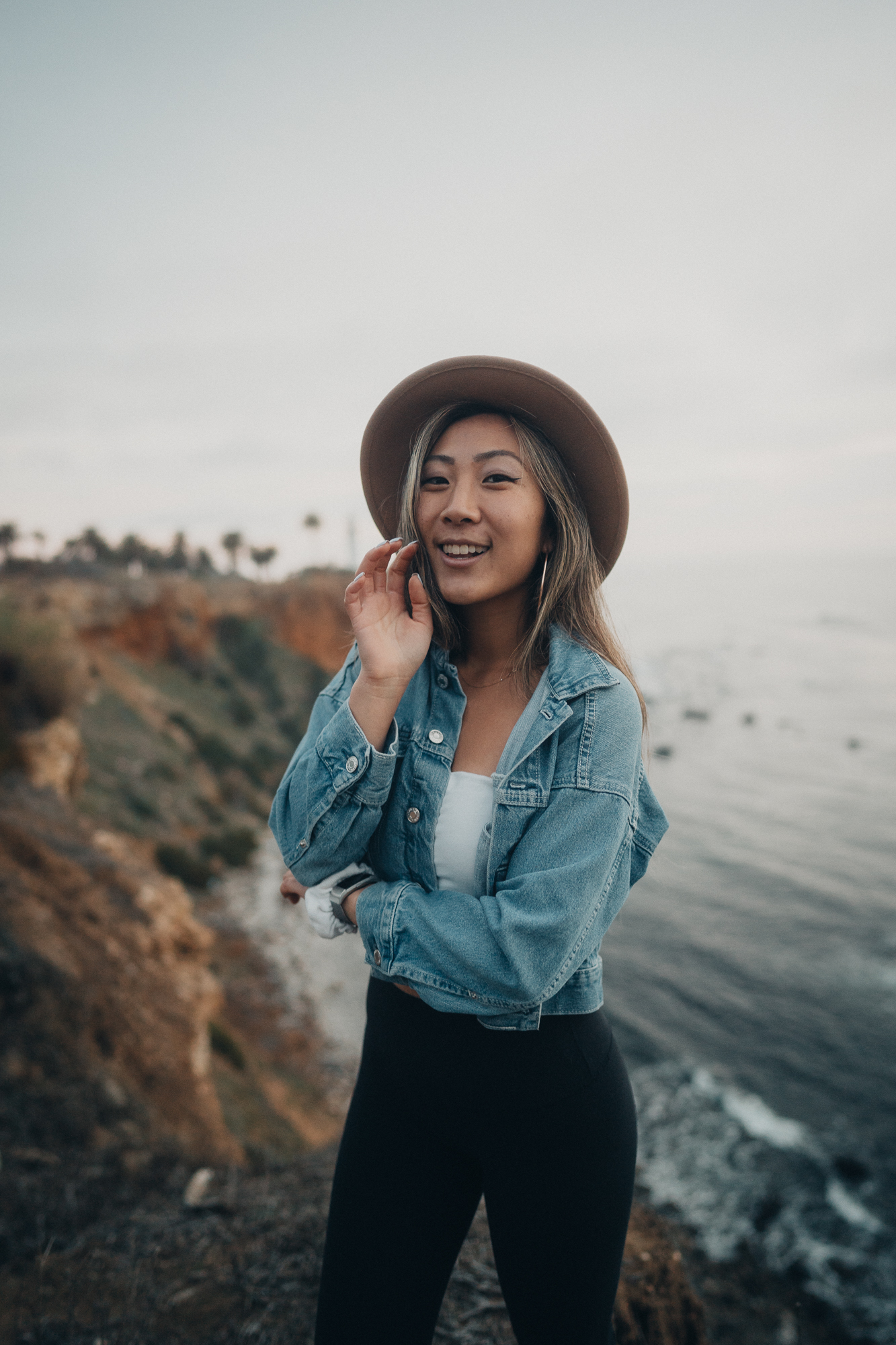 Grace F. Kim at Bluff Cove overlook
